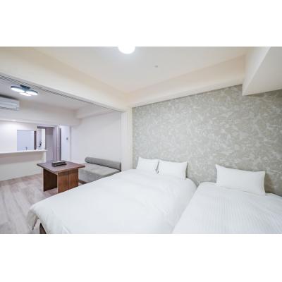 【高級マンスリー】住一　心斎橋7号店 02 、シモンズマットレス／43インチ液晶テレビ／2ドア冷凍冷蔵庫の物件画像