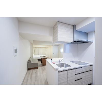 【高級マンスリー】住一　心斎橋7号店 02 、シモンズマットレス／43インチ液晶テレビ／2ドア冷凍冷蔵庫の物件画像