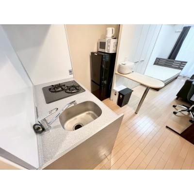 ★SステイCH堺筋本町【禁煙ルーム・１R・セミダブルベッド・】★インターネッ トWi-Fiレンタル可★独立洗面台・浴室乾燥機・温水洗浄便座・ガス2口キッチン など設備充実★の物件画像