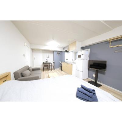 【東本願寺前5分】ウッドデッキ・無料Wi-Fi完備丨マンションカトレア205(禁煙)(1)の物件画像