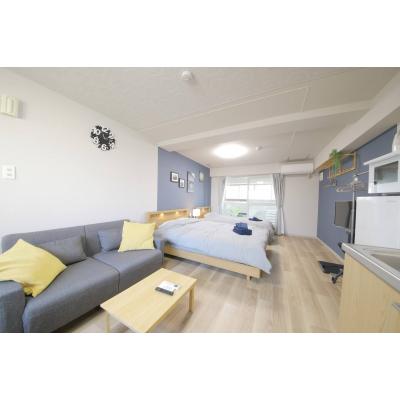 【東本願寺前5分】ウッドデッキ付・無料ネット完備丨マンションカトレア501(禁煙)(1)の物件画像