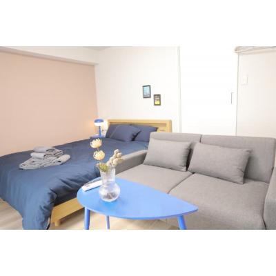 【東本願寺前5分】ウッドデッキ付◎無料ネット完備丨マンションカトレア702(禁煙)(1)の物件画像