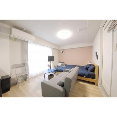 【東本願寺前5分】ウッドデッキ付◎無料ネット完備丨マンションカトレア702(禁煙)(1)の物件画像