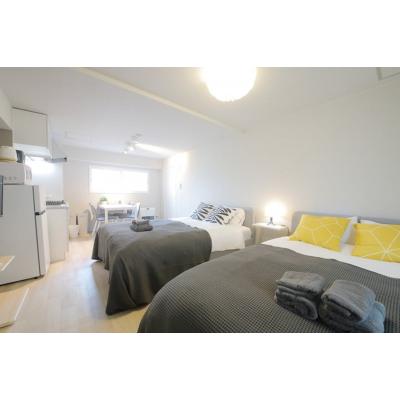 【東本願寺前5分】ウッドデッキ付/短期滞在◎丨マンションカトレア301(禁煙)(1)の物件画像