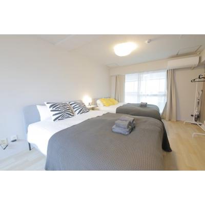 【東本願寺前5分】ウッドデッキ付/短期滞在◎丨マンションカトレア301(禁煙)(1)の物件画像