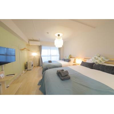 【東本願寺前5分】ウッドデッキ付1K・無料Wi-Fi完備丨マンションカトレア305(禁煙)(1)の物件画像