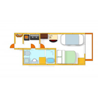【大塚6分】池袋1駅3分！テレワーク◎長期滞在に最適丨サチベルマン第4マンション1K(禁煙)(3)の物件画像