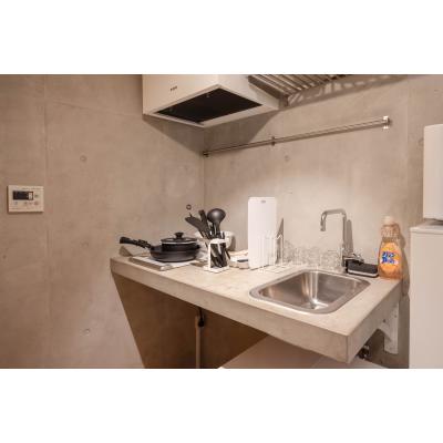 【千住大橋2分】コンクリ壁◎独立洗面台丨Style Lab北千住1K(禁煙)(1)の物件画像