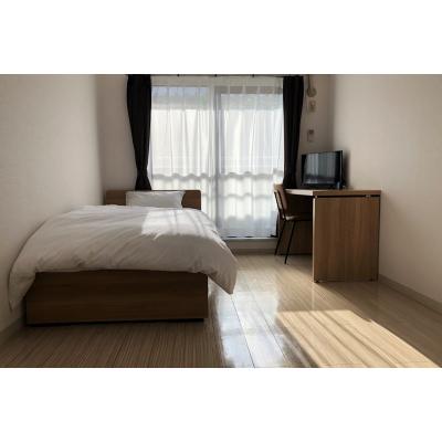 【平和台8分】テレワークに◎ネット無料！バス・トイレ別丨東都マンスリー　キューブ平和台1K（禁煙）(1)の物件画像