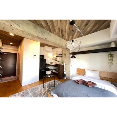 【田町3分】複数路線利用可・造作デスク＆10階眺望丨田町サンハイツ都心に暮らすミニマム1Rプラン(5)の物件画像