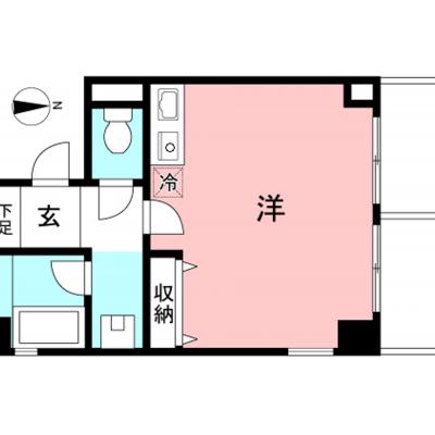 【品川13分】無料Wi-Fi完備・広々1R丨東都マンスリー　品川/エステージ御殿山1R（禁煙）(4)の物件画像