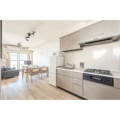 【築地4分】市場近くで買物便利・Wi-Fi無料丨Dash Living Tsukiji East2 Bedroom with Dining Space（2LDK）(1)の物件画像