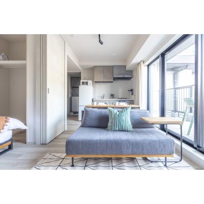 【築地4分】市場近く・静かで広々1LDK丨Dash Living Tsukiji East1 Bedroom with Outdoor Living（1LDK）(1)の物件画像