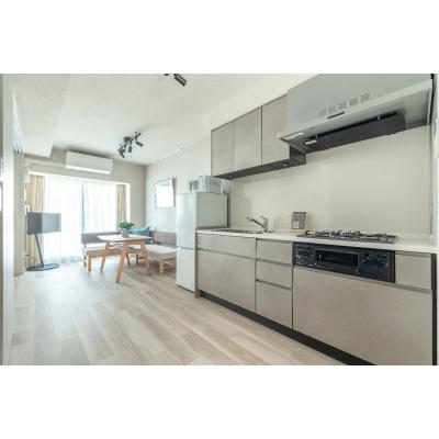 【築地4分】市場近く◎テレワーク可丨Dash Living Tsukiji East2 Bedroom with Workspace（2LDK）(1)の物件画像