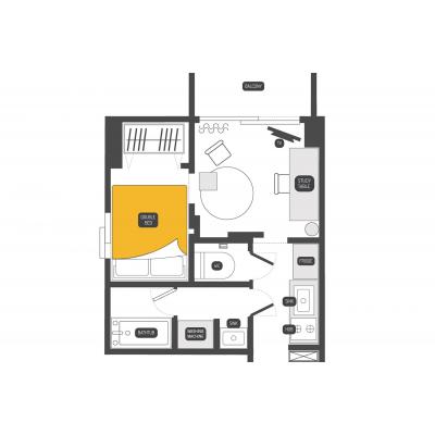 【要町2分】池袋徒歩圏内◎テレワークに丨Dash Living Ikebukuro West1 Bedroom（1LDK）(1)の物件画像