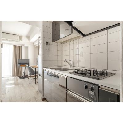 【両国】隅田川望む／短期滞在・テレワーク◎丨Dash Living RyogokuLarge Studio with Balcony & Extra Window（1R）(2)の物件画像