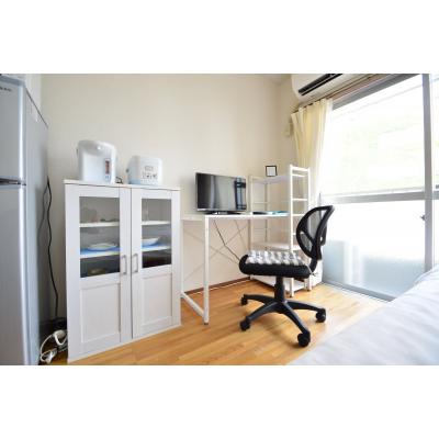 【小田急相模原3分】出張・テレワークに◎ネット無料丨東都マンスリー 品田ビル1K（禁煙）(1)の物件画像