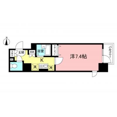 【水天宮前3分】出張・短期滞在に◎ネット無料丨東都マンスリー メインステージ日本橋箱崎Ⅱ1K（禁煙）(1)の物件画像