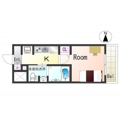 【兵庫駅6分】ネット無料・独立洗面所付丨エスリード神戸WEST1K(禁煙)(3)の物件画像