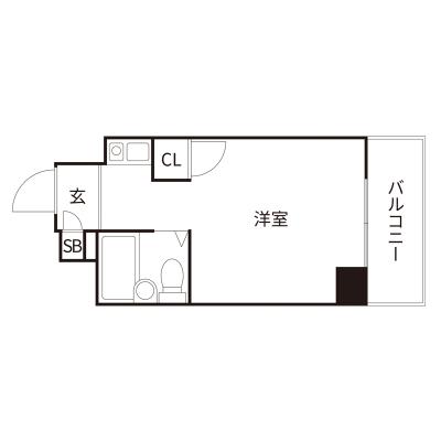 アーバンウエスト広島8-2　横川駅から徒歩6分【セミダブルベット】【無料Wi-Fi】【オートロック】【保証人不要】の物件画像