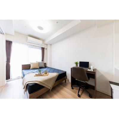 ★SステイPS新大阪ジェイズ【禁煙ルーム・１LDK・Wi-Fi無料・ダブルベッド】★独立洗面台・浴室乾燥機・温水洗浄便座・ガス2口カウンターKなど設備充実★の物件画像