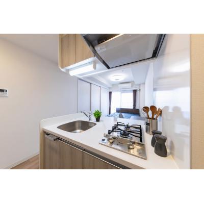 ★SステイPS新大阪ジェイズ【禁煙ルーム・１LDK・Wi-Fi無料・ダブルベッド】★独立洗面台・浴室乾燥機・温水洗浄便座・ガス2口カウンターKなど設備充実★の物件画像