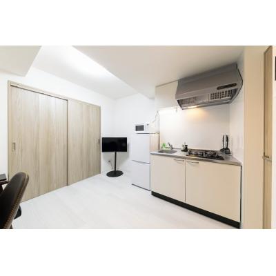 ★SステイAC堺綾之町【禁煙ルーム・１DK・Wi-Fi無料・セミダブルベッド】★2026年3月新築★独立洗面台・温水洗浄便座・ガス2口Kなど設備充実★ペット可★の物件画像