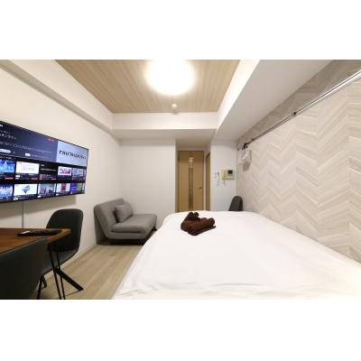 【25年12月オープン】ニューガイアリルーム芝№27　6th floor ダブルルーム (Wi-Fi無料・禁煙🚭・浴室乾燥・IHクッキングヒーター)の物件画像