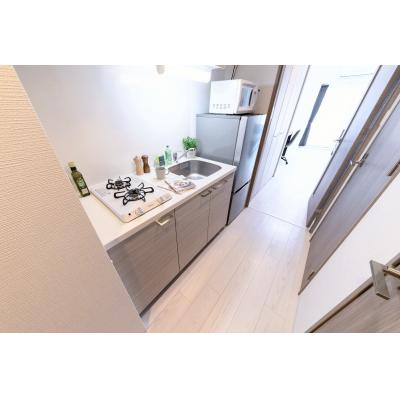 ★SステイEPアーバンレジデンス阪神尼崎【禁煙ルーム・１K・Wi-Fi無料・セミダブルベッド】★独立洗面台・ウォシュレット・浴室乾燥機など設備充実★の物件画像