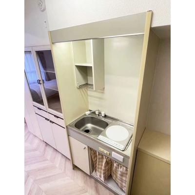 ●2026年4月21日から入居可●ユニオンマンスリー新田１　206　1R・シングル☆【禁煙ルーム】デスク・チェア＆室内洗濯機や冷蔵庫など生活家電完備/獨協大学前駅まで徒歩圏内の物件画像