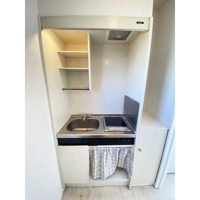 ユニオンマンスリー北越谷３　303　1K・セミシングル☆【禁煙ルーム】人気の角部屋♪安心のモニター付きインターフォン＆室内洗濯機完備！冷蔵庫や電子レンジなど生活家電のあるお部屋の物件画像