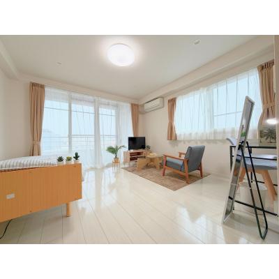 グランマンスリー水戸宮町R410【水戸駅北口徒歩約8分！ネット無料！RC造マンション！敷地内駐車場あり（台数限定、別料金）バストイレ別！★（注）線路沿いの物件なので多少電車の通行音はします。】の物件画像