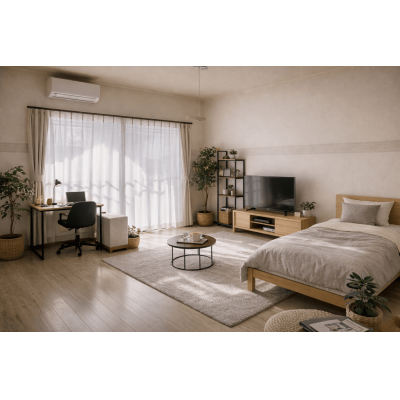 駅から徒歩3分！家具家電Wifi駐車場付！TM62の物件画像