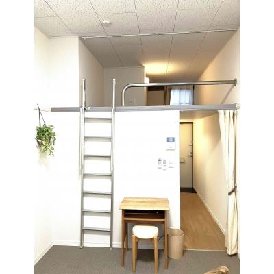 マコット郡山赤木町B103【無料駐車場あり・バストイレ別・Wi-Fi無料】JR東北本線、東北新幹線「郡山駅」徒歩15分！ロフト付きのゆとりある室内で快適マンスリー生活♪】の物件画像