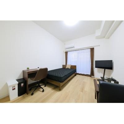 ★SステイPS西心斎橋・四ツ橋・桜川【禁煙ルーム・１K・セミダブルベッド・インターネットWi-Fiレンタル可】★バストイレセパ・ガスK・オートロック★の物件画像