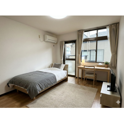 草津駅徒歩5分以内🚉バストイレ別🚻家具家電付き✨いちばんちマンスリー草津大路１の物件画像