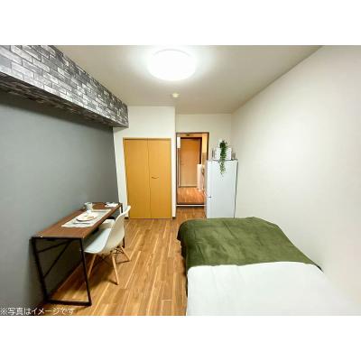 ●2026年5月3日から入居可●ユニオンマンスリー坂戸４　108　1R・シングル☆◆インターネット固定回線（有線・Wi-Fi）無料の部屋◆【禁煙ルーム】デスク・チェアのあるお部屋/深夜24時まで営業スの物件画像