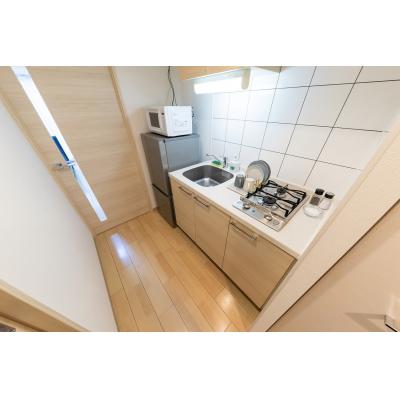 ★SステイEL江坂江の木町【禁煙ルーム・１K】★インターネットWi-Fiレンタル可 ★浴室乾燥機・ウォシュレット・独立洗面化粧台・ガス２口K・オートロックなど 設備充実★の物件画像