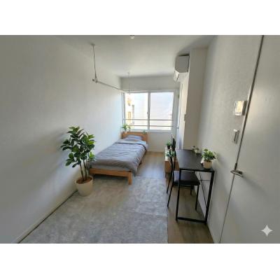 🔷🔹🔸🔶⭐25年12月新築♪⭐1K角部屋⭐2口コンロ・浴室乾燥機など設備充実が充実しています⭐【禁煙&Wi-Fi無料】⭐🔶🔸🔹🔷「K34」の物件画像