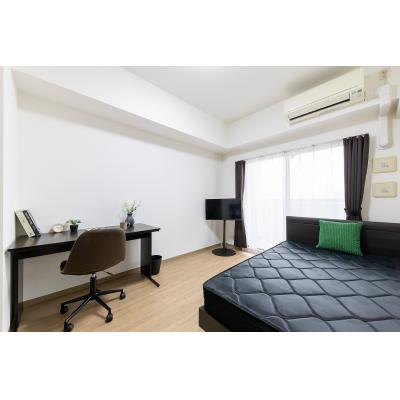 ★SステイEL松屋町SOUTH【禁煙ルーム・１K・セミダブルベッド】★インターネッ トWi-Fiレンタル可★ウォシュレット・浴室乾燥・独立洗面化 粧台・ガス２口K・オートロックなど設備充実の物件画像