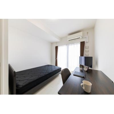 ★SステイEL難波レジデンス【禁煙ルーム・１K・Wi-Fi無料・セミダブルベッド】★ペット可・ウォシュレット・浴室乾 燥機・独立洗面台・ガス２口Kなど設備充実★の物件画像