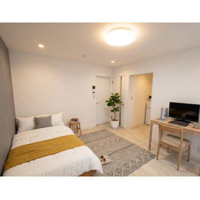 【✨✨新築✨✨】りんくうタウン駅徒歩7分⭐家具家電付きの最新アパート🌞【3月中旬🌸入居可✨✨】の物件画像