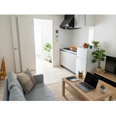 【✨✨新築✨✨】りんくうタウン駅徒歩7分⭐家具家電付きの最新アパート🌞【3月中旬🌸入居可✨✨】の物件画像