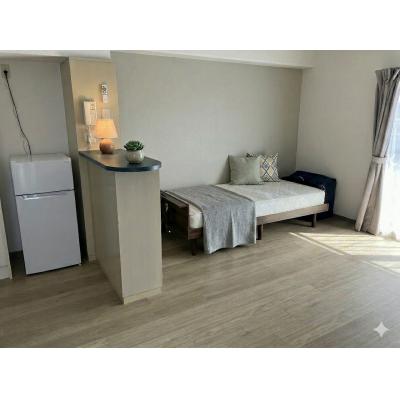 🌈新規オープン賃料半額🌈【プライベート空間重視の方に】最上階角部屋で静かな環境◎Wi-Fi無料・宅配BOX・独立洗面台完備の快適滞在【M062】の物件画像