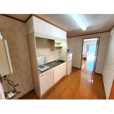 🔷🔹🔸🔶⭐駐車場付き🚙⭐おしゃれな内装⭐1Kタイプ⭐音が気になる方も安心な鉄骨造のお部屋⭐【禁煙&Wi-Fi無料】⭐🔶🔸🔹🔷「K43」の物件画像