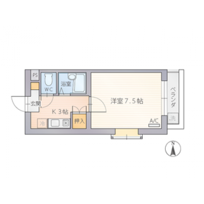 家具架電付、大型スーパー、コンビニ近く　TM155 101号室の物件画像