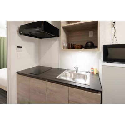 早稲田駅から徒歩6分/家具・家電付き/CH RESIDENCE 早稲田鶴巻町 201の物件画像