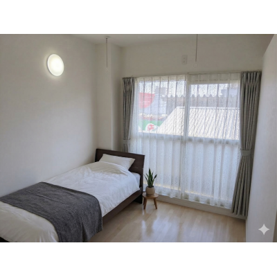 KIT【屋内駐車場有♪】2名入居可☆角部屋1LDK☆陽当たり良好の物件画像