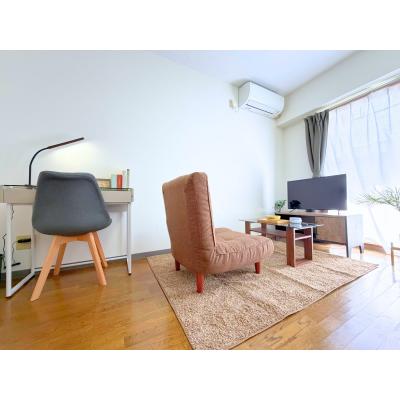 【前橋駅の北東 徒歩15分】🌿グランマンスリー前橋市朝日町R203🌿ソファー付きで快適にお過ごしいただけます♪🌈バストイレ別🛁ウォシュレット付き✨の物件画像