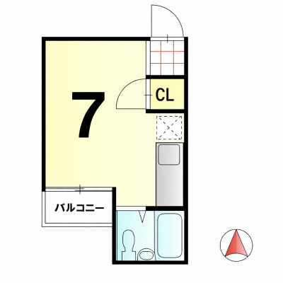 【 阪急桂駅徒歩15分 / Wi-Fiあり / 南向き日当り良好 / コンビニ徒歩4分 / 2沿線利用可 / 閑静な住宅街 / フローリング 】菊池第３マンションの物件画像